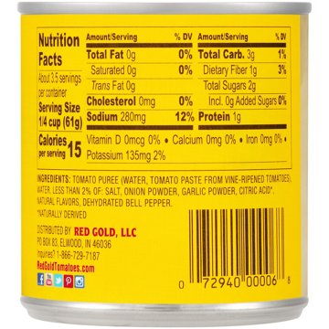 Red Gold Tomato Sauce, 8 oz