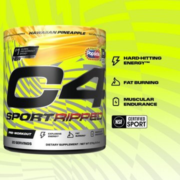 C4 Sport Ripped Pre-Workout - Hawaiian Pineapple 