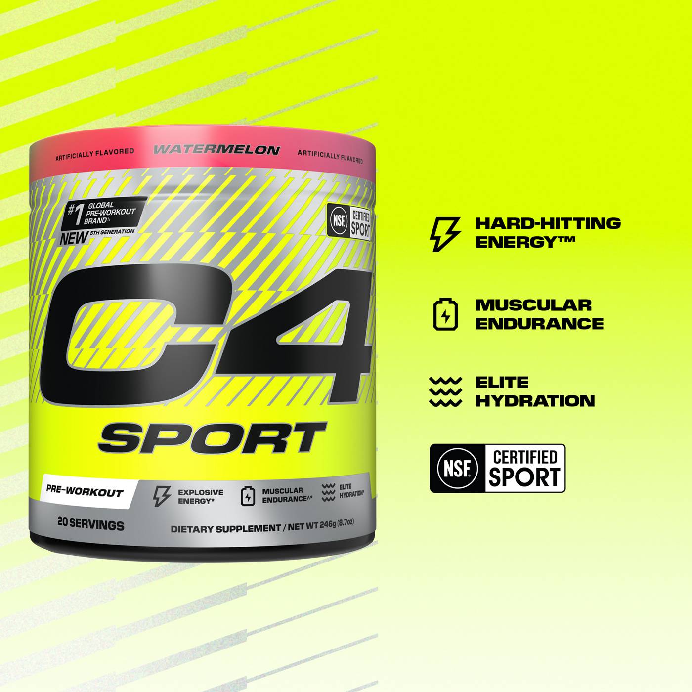 Cellucor C4 Sport Pre-Workout - Watermelon ; image 4 of 8