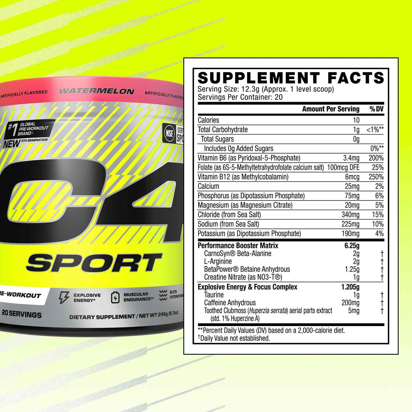 Cellucor C4 Sport Pre-Workout - Watermelon ; image 8 of 8