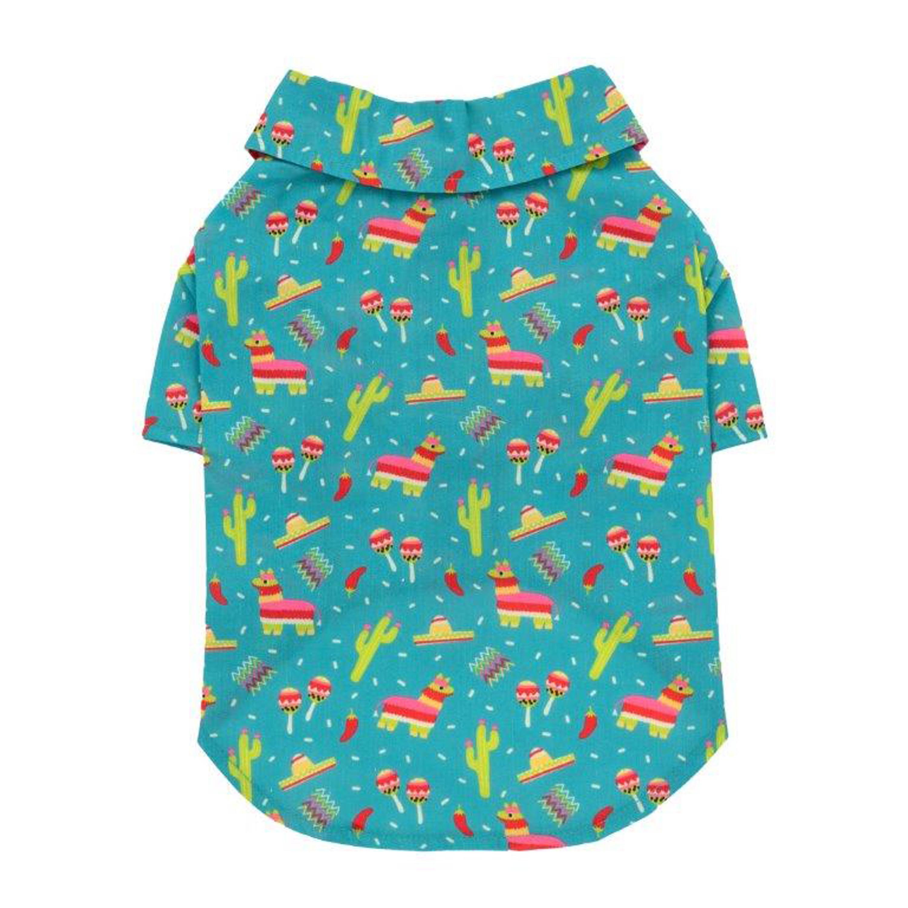 Simply Dog Fiesta Print Collar Shirt Large Shop Clothes at HEB