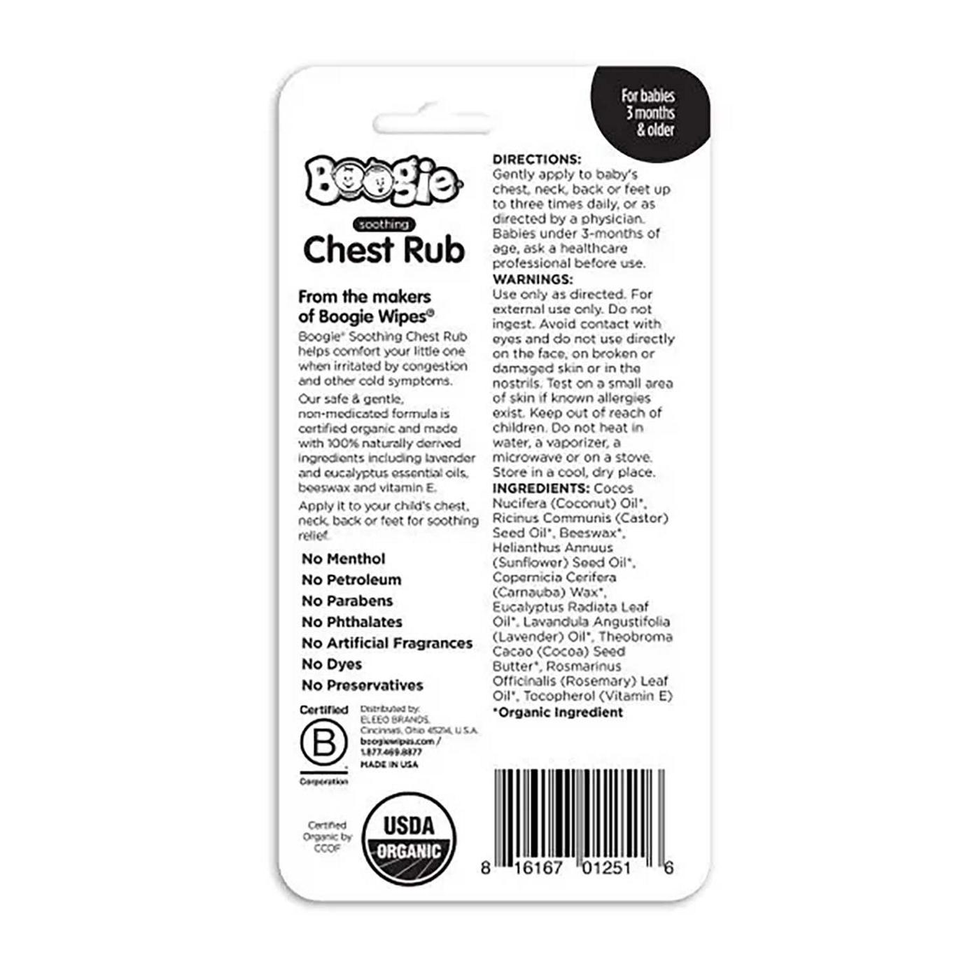 Boogie Wipes Soothing Chest Rub - Eucalyptus & Lavender; image 2 of 2