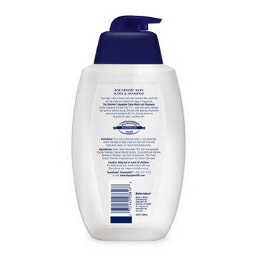 Aquaphor Baby Wash & Shampoo, Fragrance Free and Tear Free for Baby's Sensitive Skin