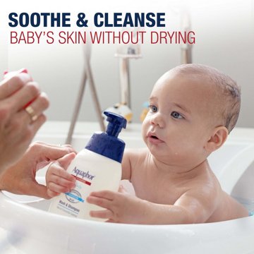 Aquaphor Baby Wash & Shampoo, Fragrance Free and Tear Free for Baby's Sensitive Skin