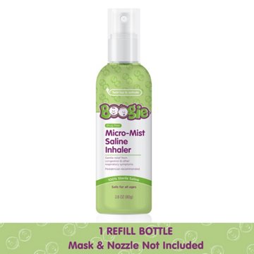 Boogie Wipes Micro-Mist Saline Inhaler Refill, 2.8 oz