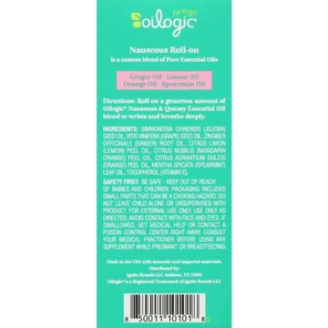 Oilogic Prego Nausea Essential Oil Roll-On