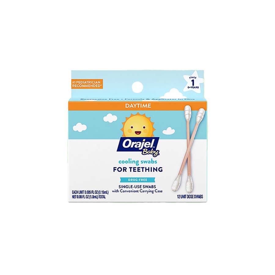 Baby Orajel Daytime Cooling Swabs for Teething Shop Teething at HEB