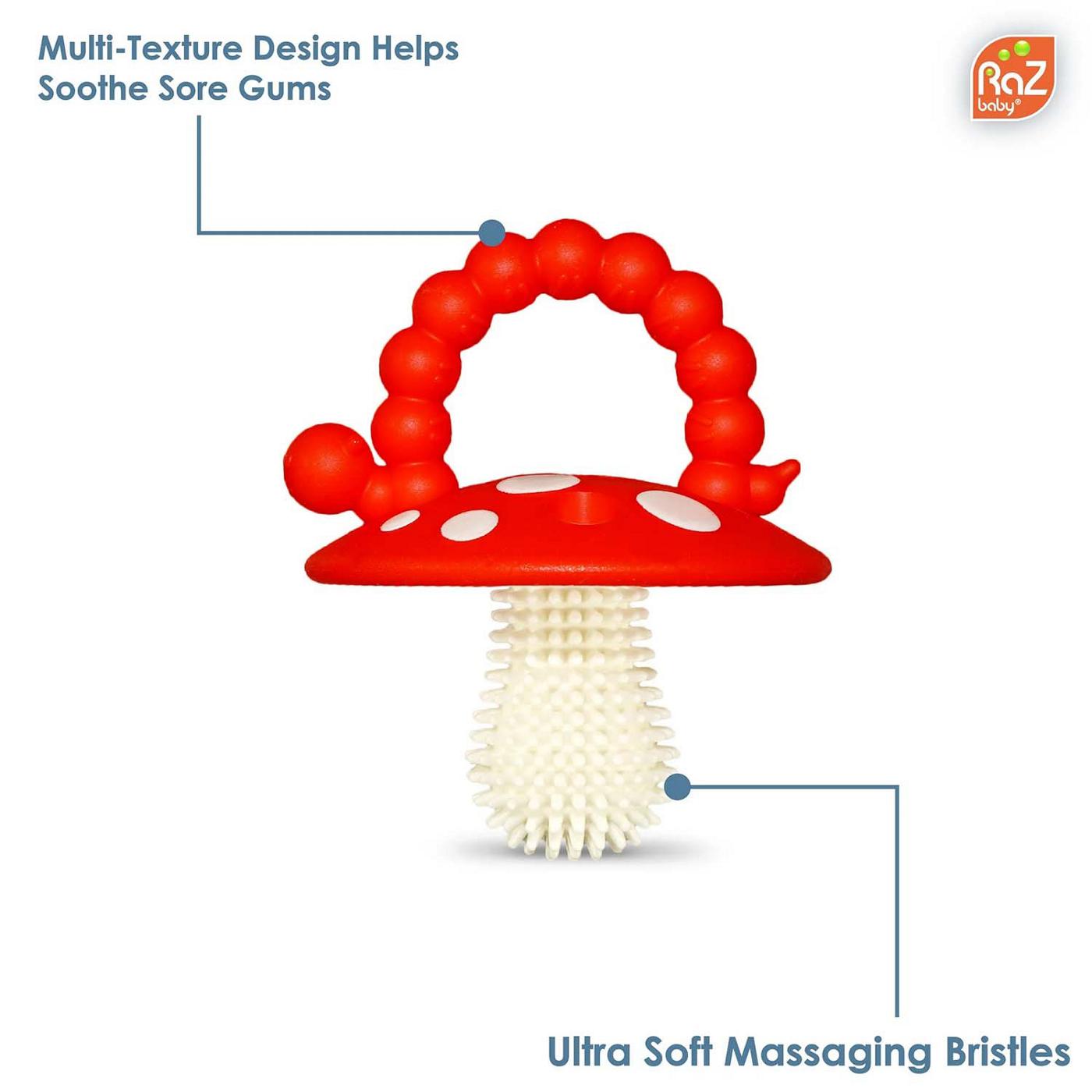 Razbaby Chompy Teether Mushrooms; image 2 of 6
