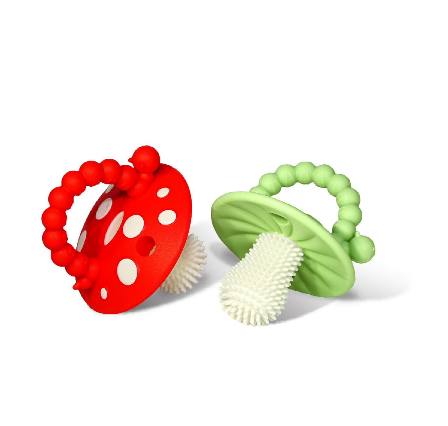 Razbaby Chompy Teether Mushrooms; image 5 of 6