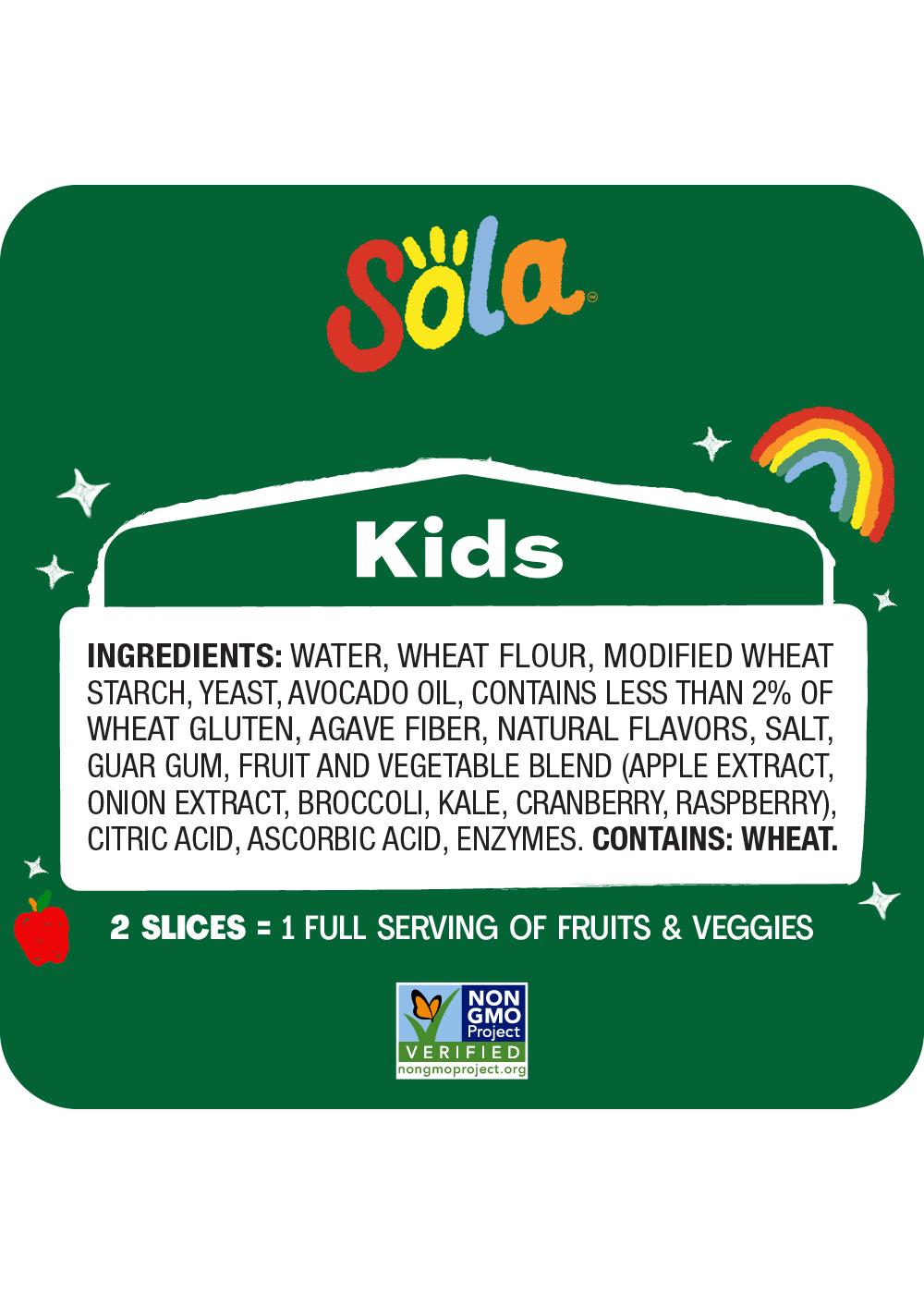 Sola Kids White Sliced Bread; image 3 of 3