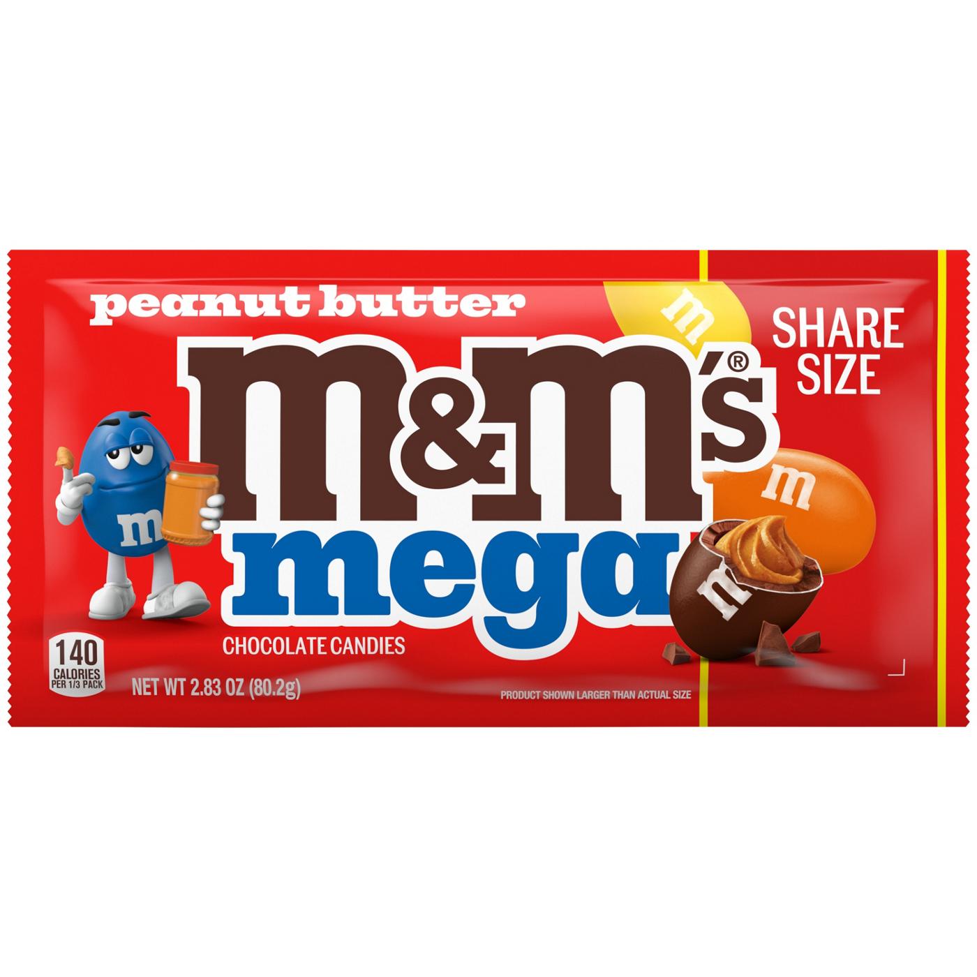 M&M'S Mega Peanut Butter Chocolate Candy - Share Size; image 1 of 8