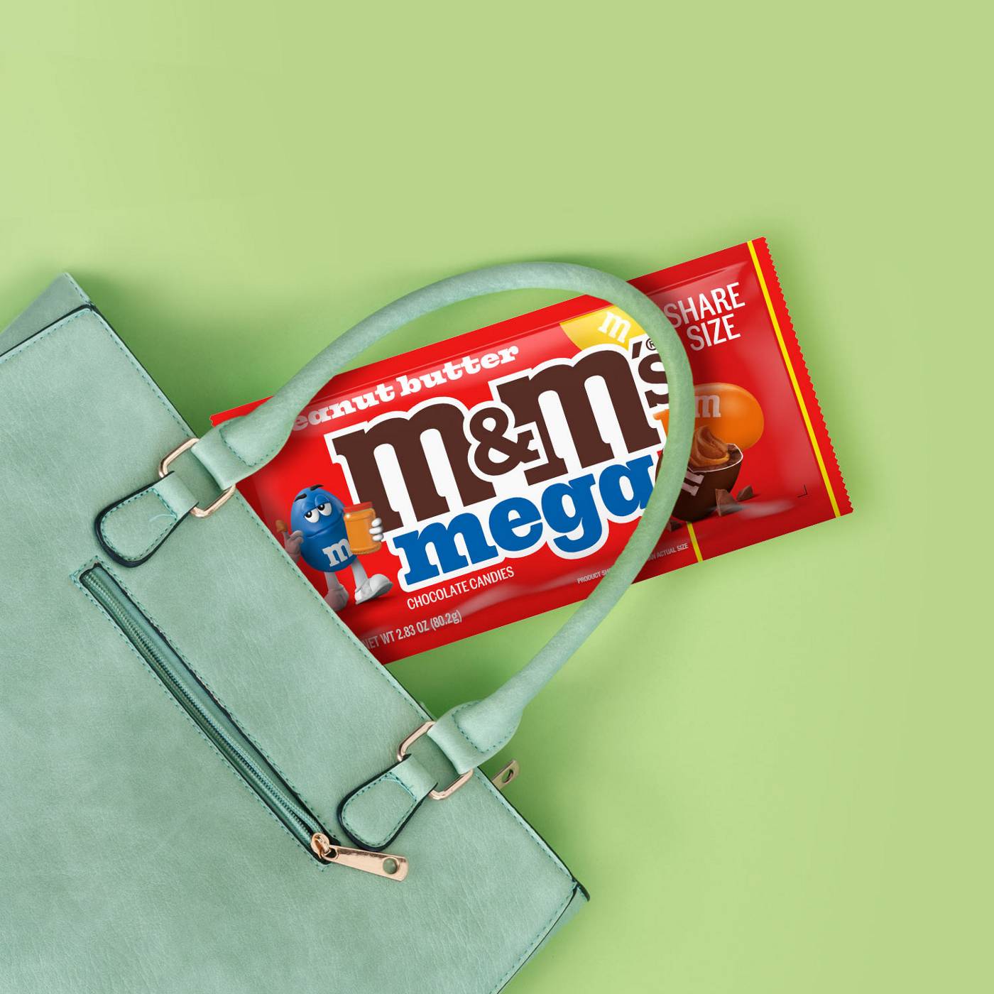 M&M'S Mega Peanut Butter Chocolate Candy - Share Size; image 3 of 8