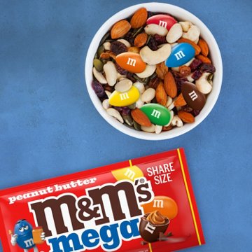 M&M'S Mega Peanut Butter Chocolate Candy - Share Size