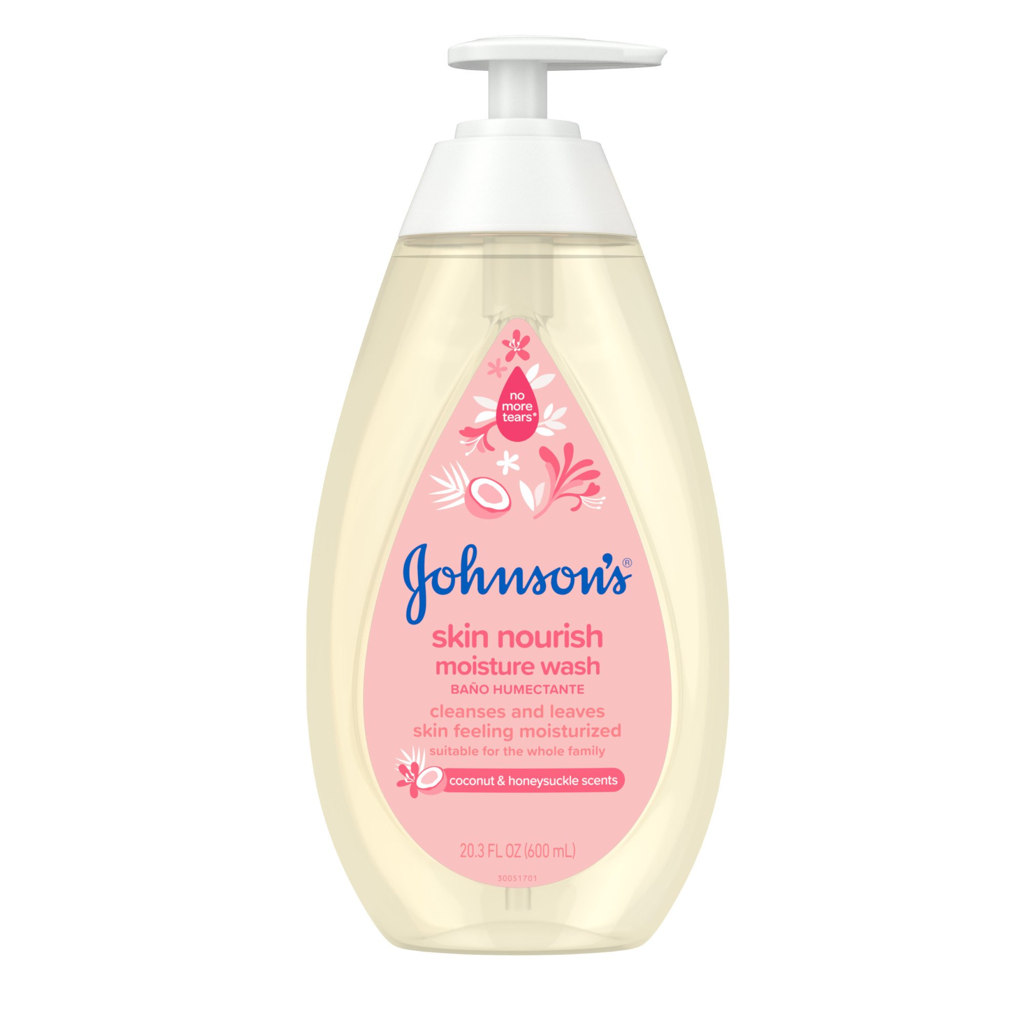 Johnson's Skin Nourish Moisture Wash Coconut & Honeysuckle Shop Bath & Hair Care at HEB