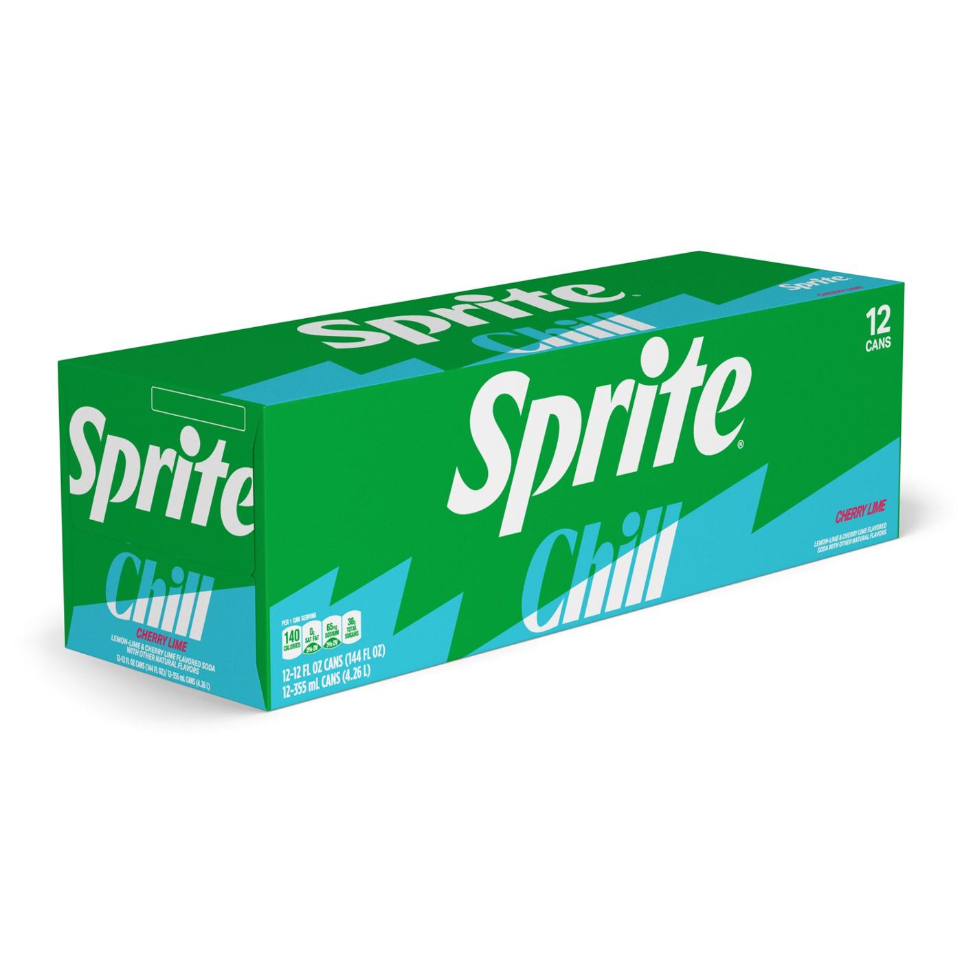 Sprite Chill Cherry Lime, 12 pk Cans; image 1 of 7