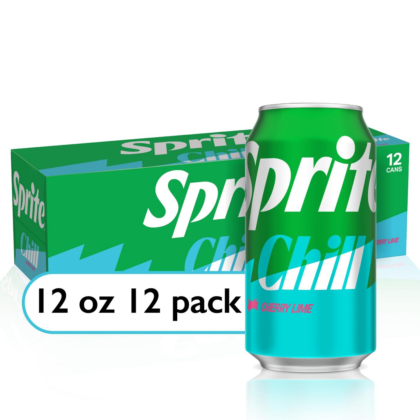 Sprite Chill Cherry Lime, 12 pk Cans; image 4 of 7