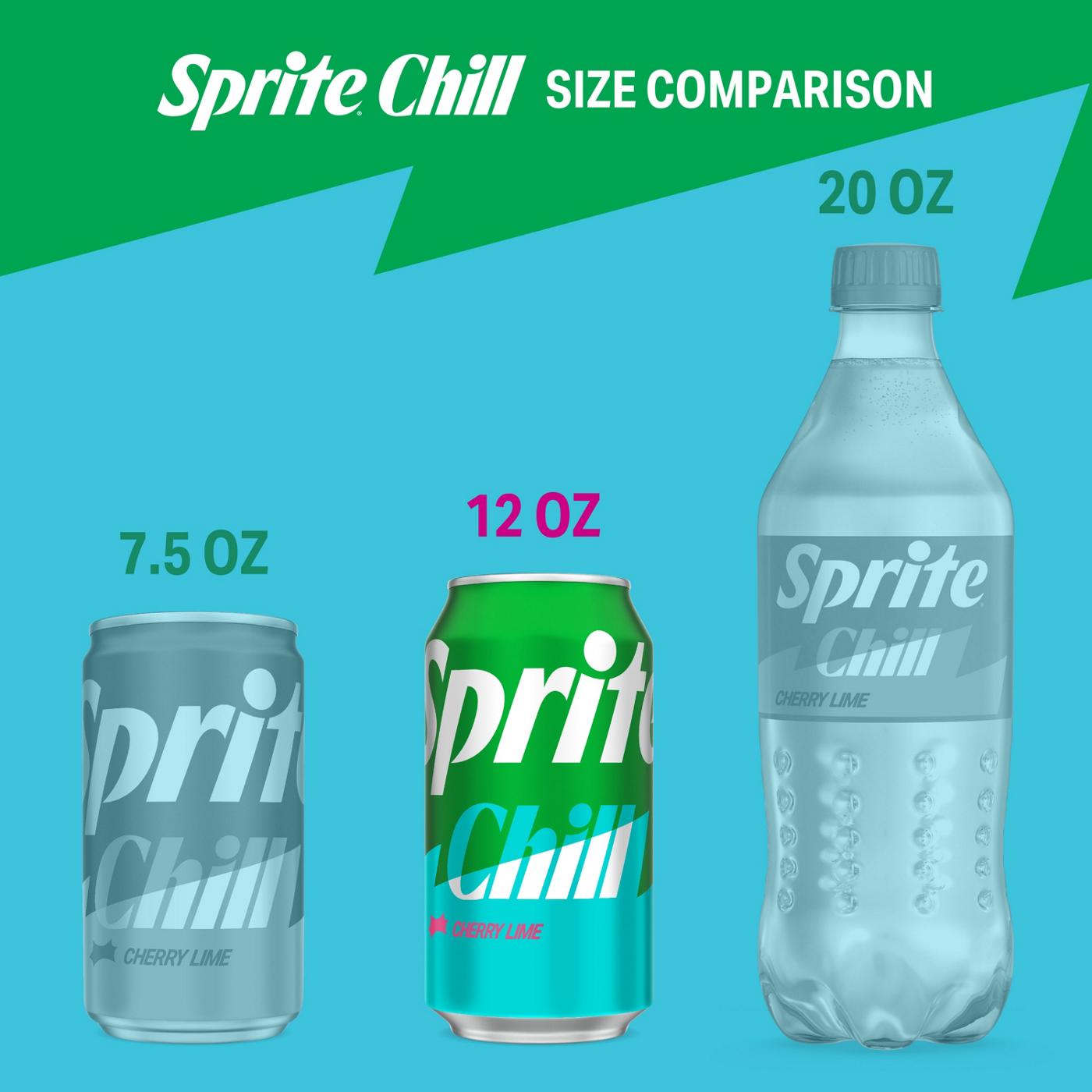 Sprite Chill Cherry Lime, 12 pk Cans; image 6 of 7