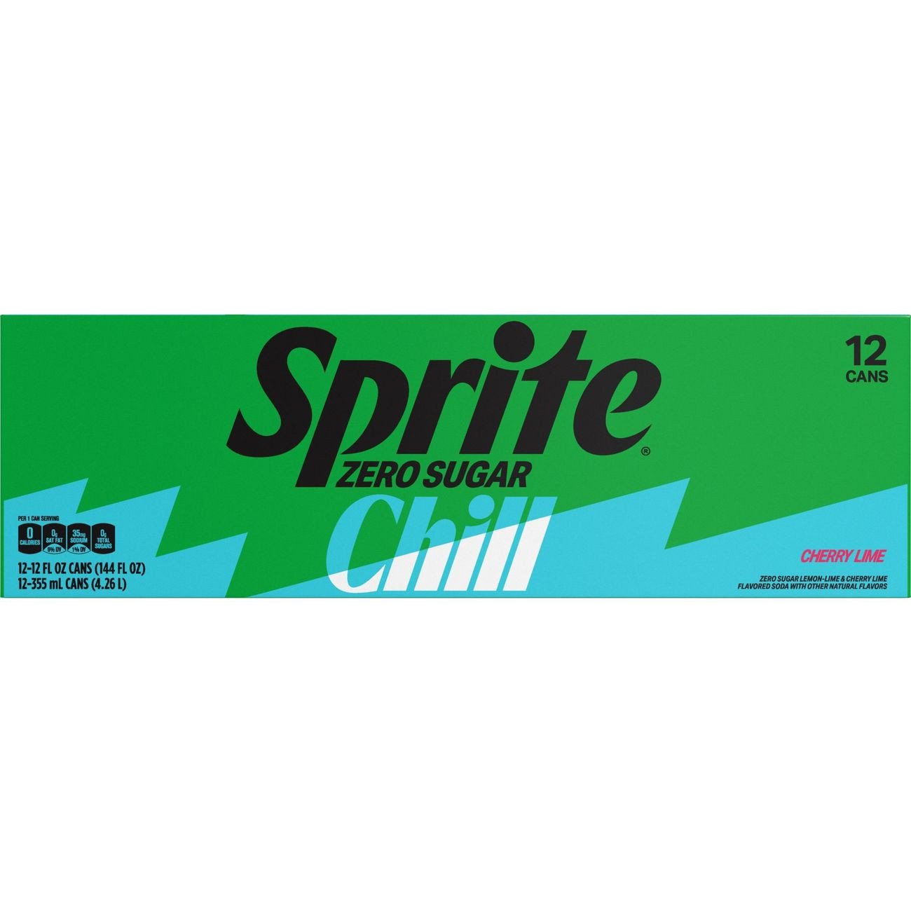 Sprite Chill Zero Cherry Lime, 12 pk Cans - Shop Soda at H-E-B