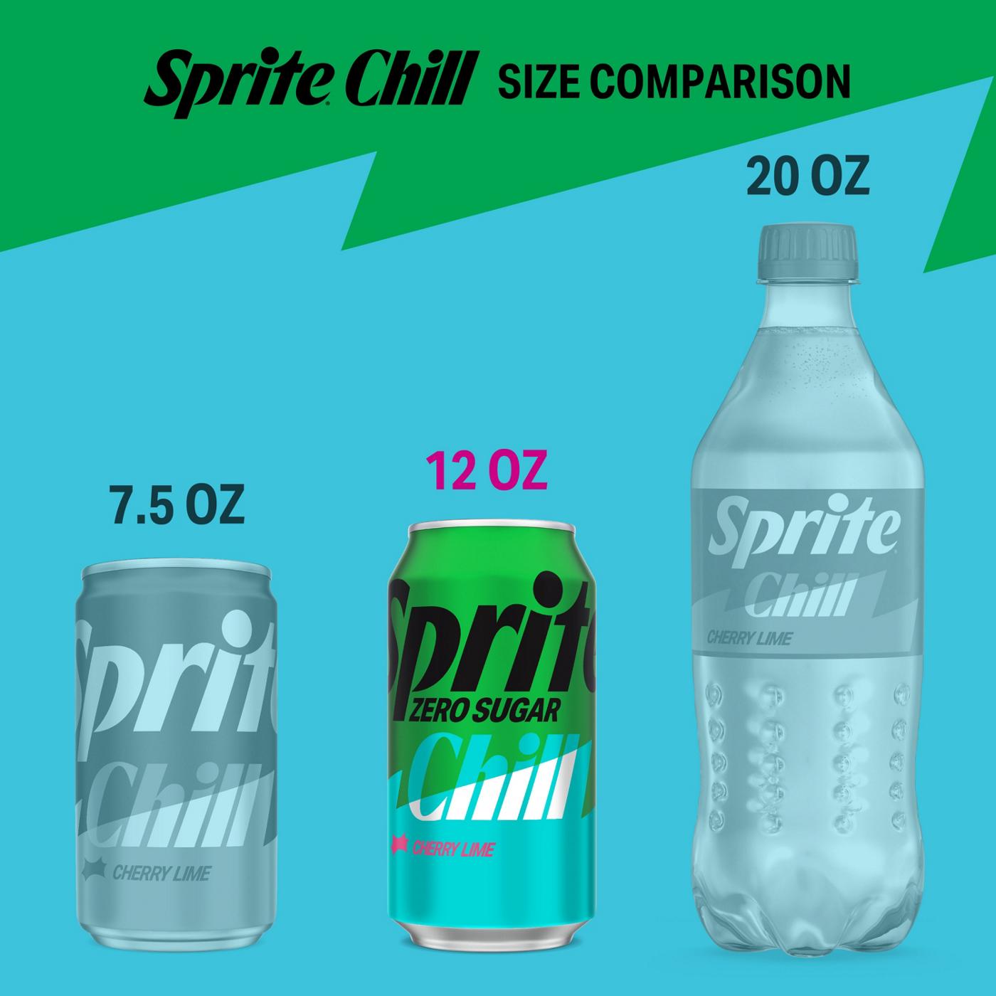 Sprite Chill Zero Cherry Lime, 12 pk Cans; image 2 of 7