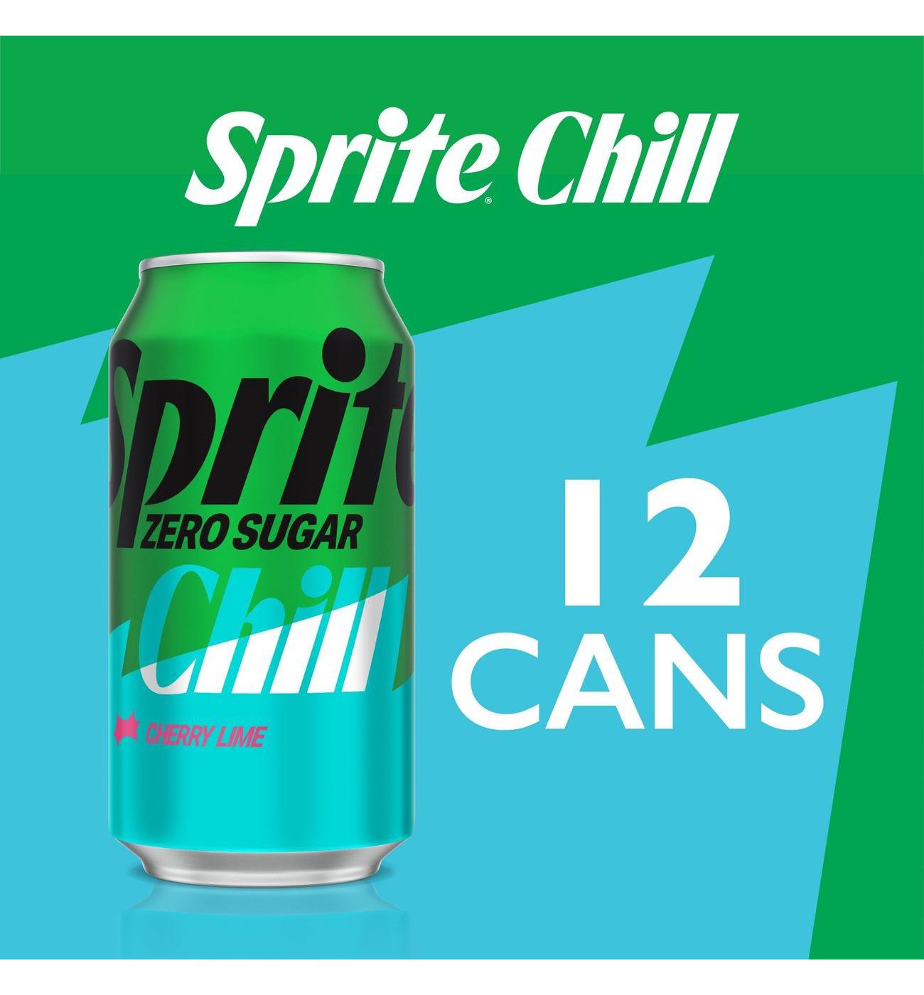 Sprite Chill Zero Cherry Lime, 12 pk Cans; image 4 of 7