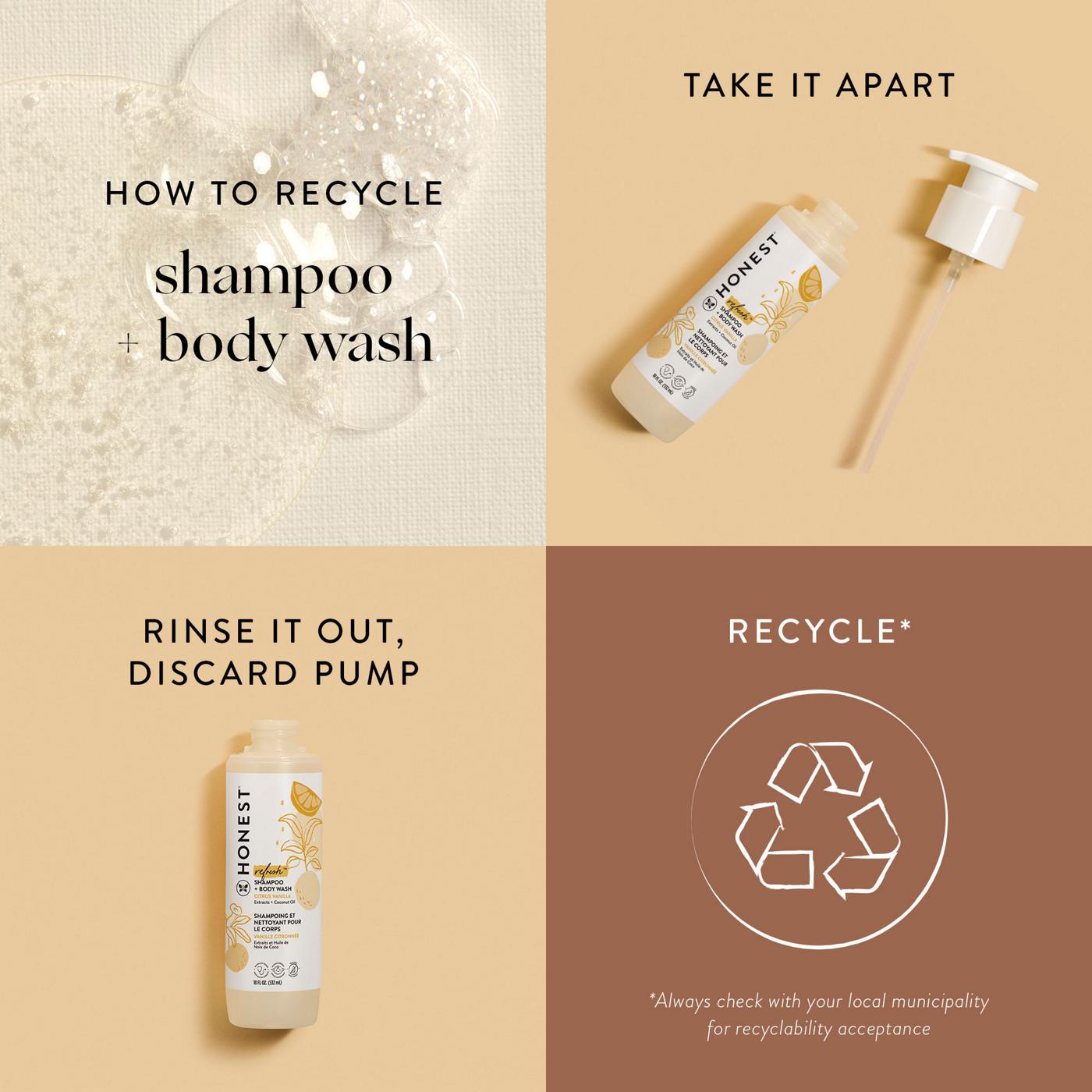 The Honest Company Refresh Shampoo + Body Wash - Citrus Vanilla; image 3 of 4