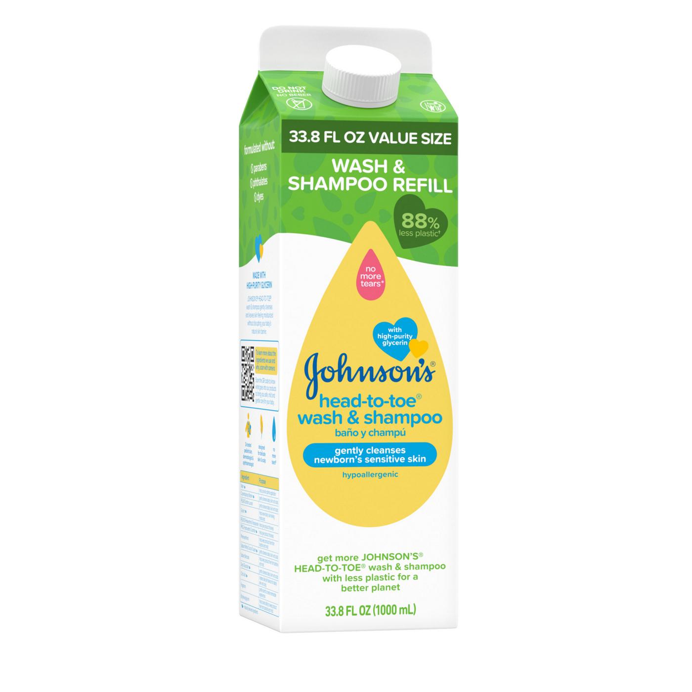 Johnson's Baby Head-To-Toe Baby Wash & Shampoo Refill; image 8 of 8