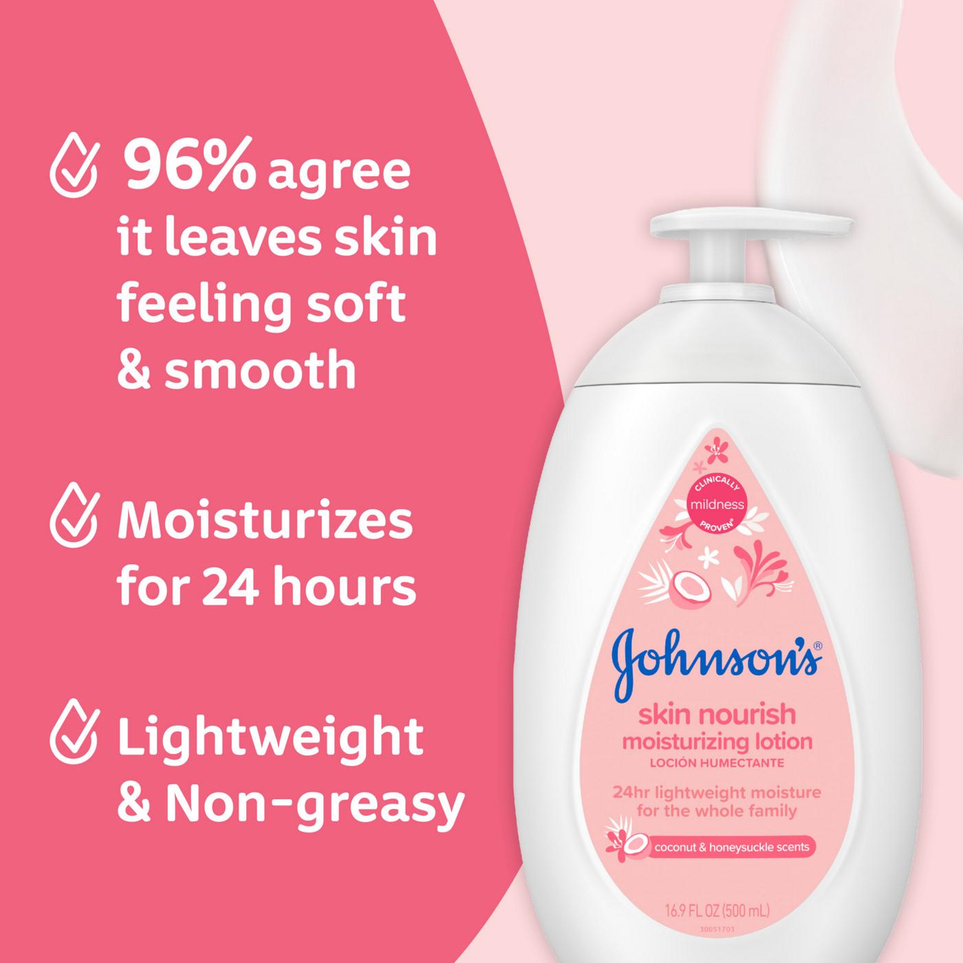 Johnson's Baby Skin Nourish Body Lotion - Coconut & Honeysuckle; image 5 of 8