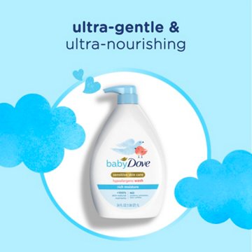 Baby Dove Fragrance Free Sensitive Skin Care Hypoallergenic Baby Wash