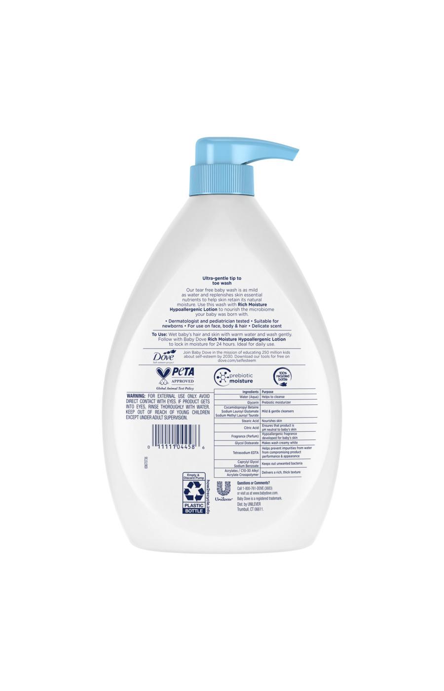 Baby Dove Fragrance Free Sensitive Skin Care Hypoallergenic Baby Wash; image 6 of 6