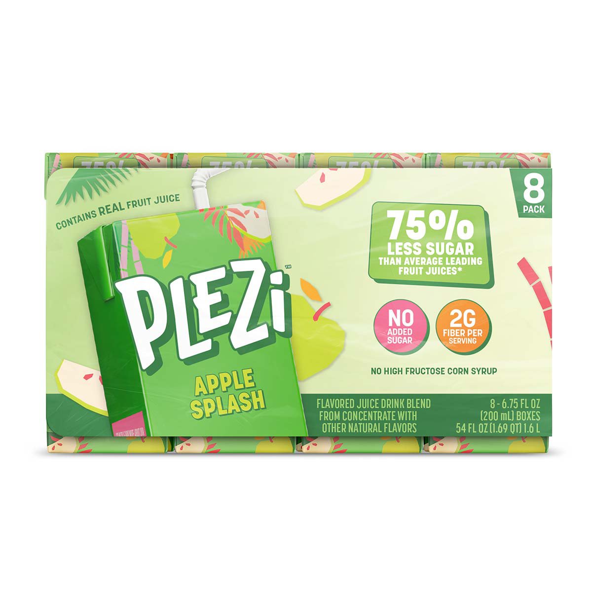 Plezi Juice Drink 8 pk Boxes - Apple Splash - Shop Juice at H-E-B