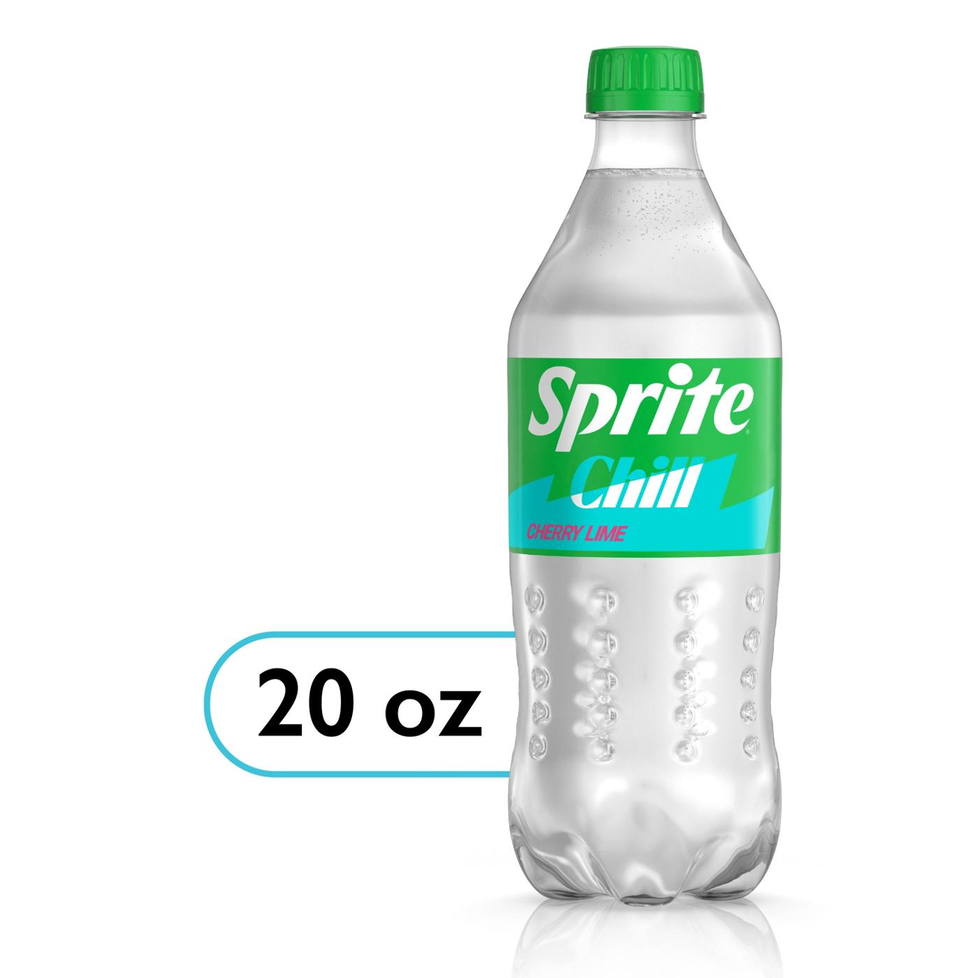Sprite Chill Cherry Lime Natural Flavor Soda Soft Drink Bottle; image 6 of 7