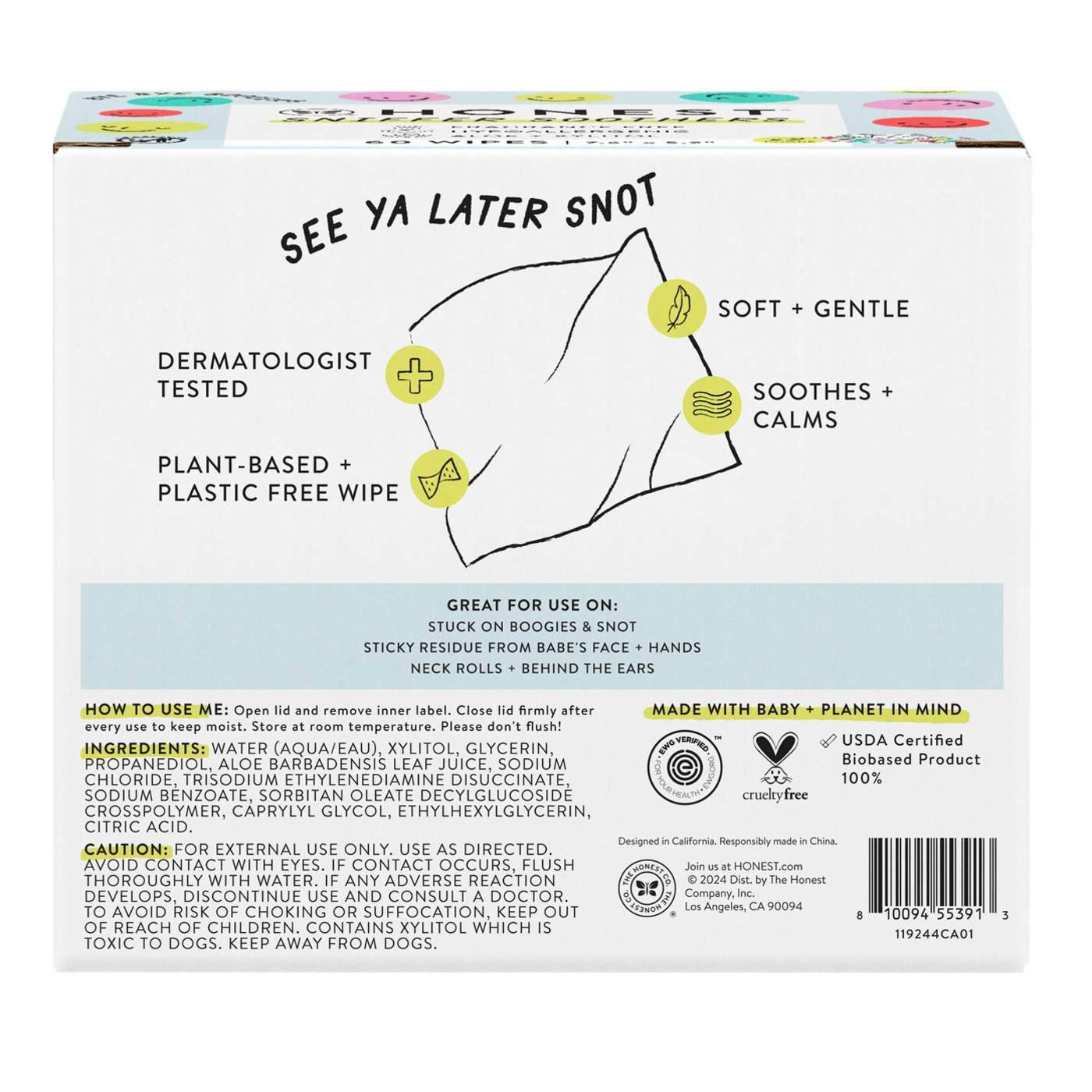 The Honest Company Sniffer Soothers Wipes; image 3 of 5