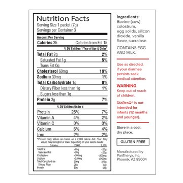 DiaResQ Toddler's Diarrhea Relief Drink Mix - Vanilla