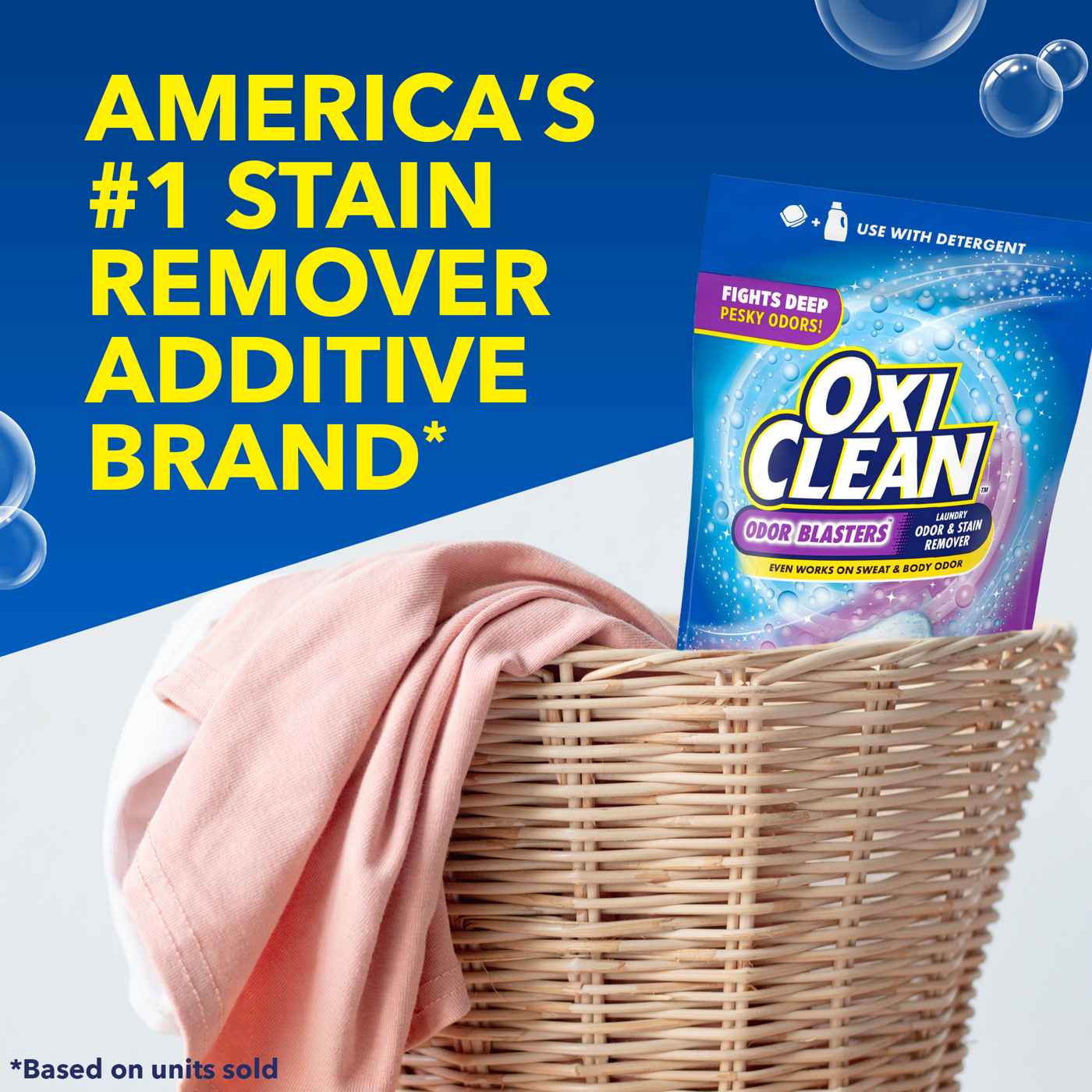 OxiClean Odor Blasters Laundry Stain Remover Power Paks, 24 Loads; image 2 of 11