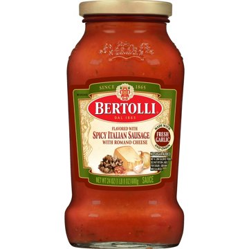 Bertolli Spicy Italian Sausage Pasta Sauce