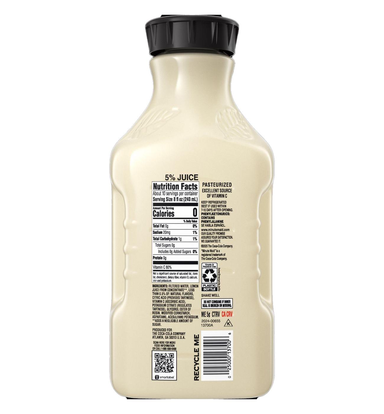 Minute Maid Zero Sugar Lemonade; image 2 of 2