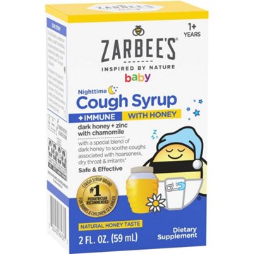 Zarbee's Baby Nighttime Cough Syrup + Immune - Honey Taste