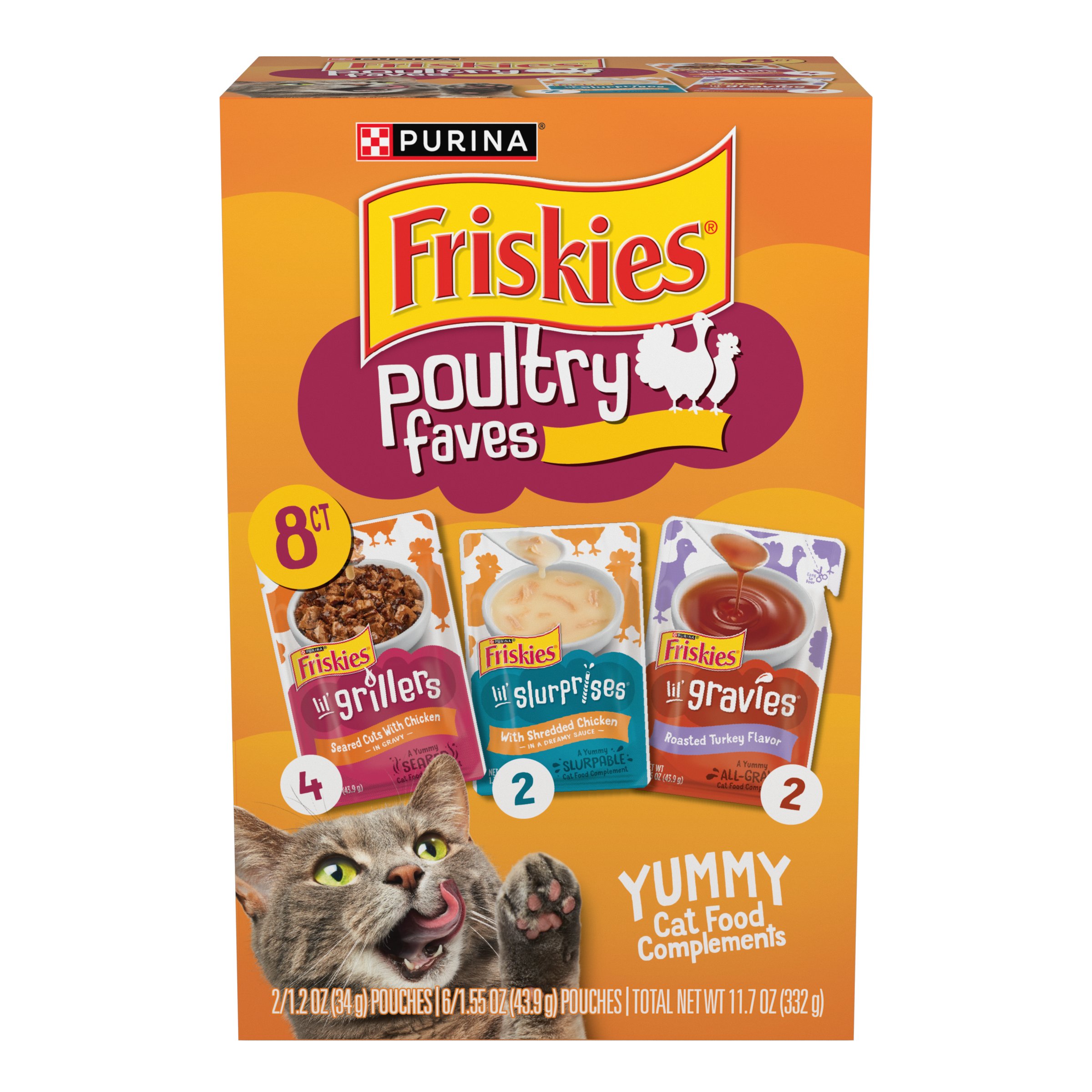 Friskies Wet Cat Treats Variety Pack, Poultry Faves - Shop Food at H-E-B