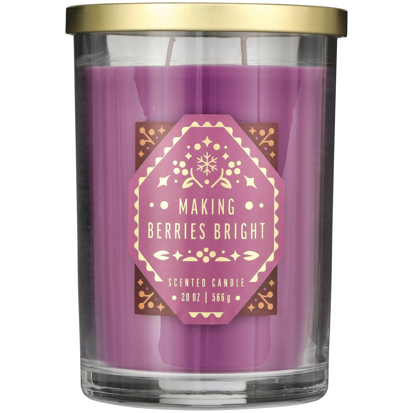 Destination Holiday Making Berries Bright Scented Christmas Candle; image 1 of 2