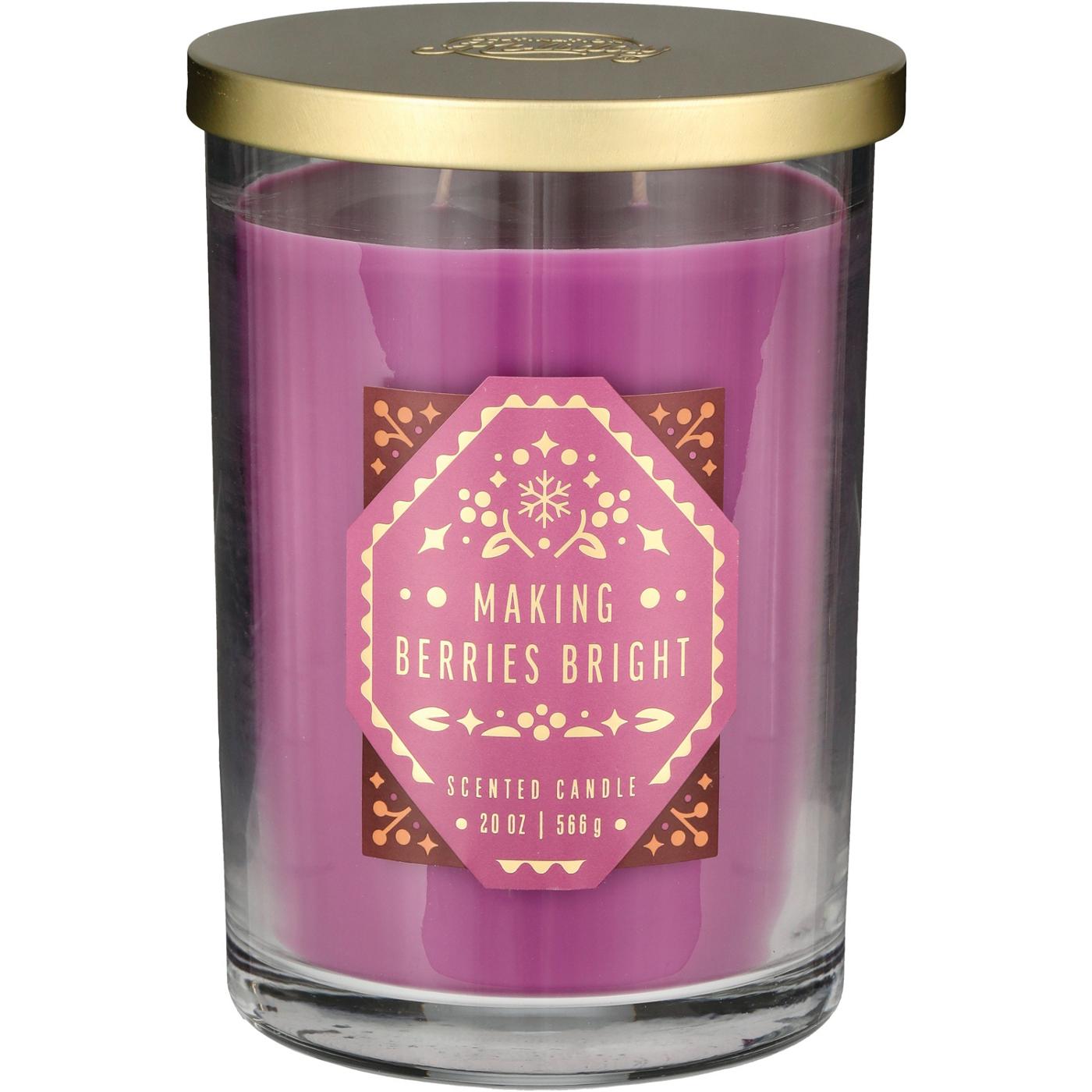 Destination Holiday Making Berries Bright Scented Christmas Candle; image 2 of 2