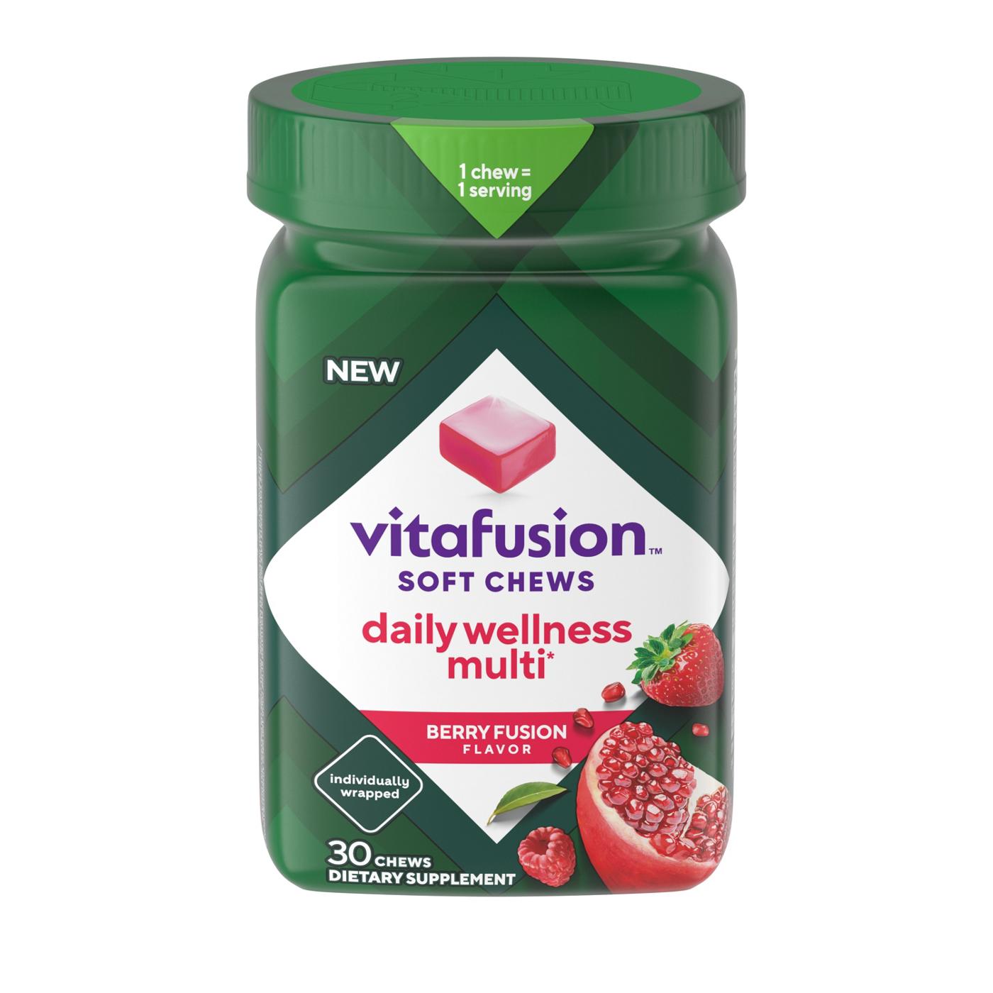 Vitafusion Soft Chews Daily Wellness Multi Chews - Berry Fusion; image 1 of 3