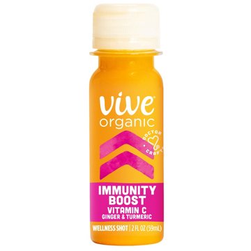 Vive Organic Immunity Boost Shot - Vitamin C, Ginger & Turmeric