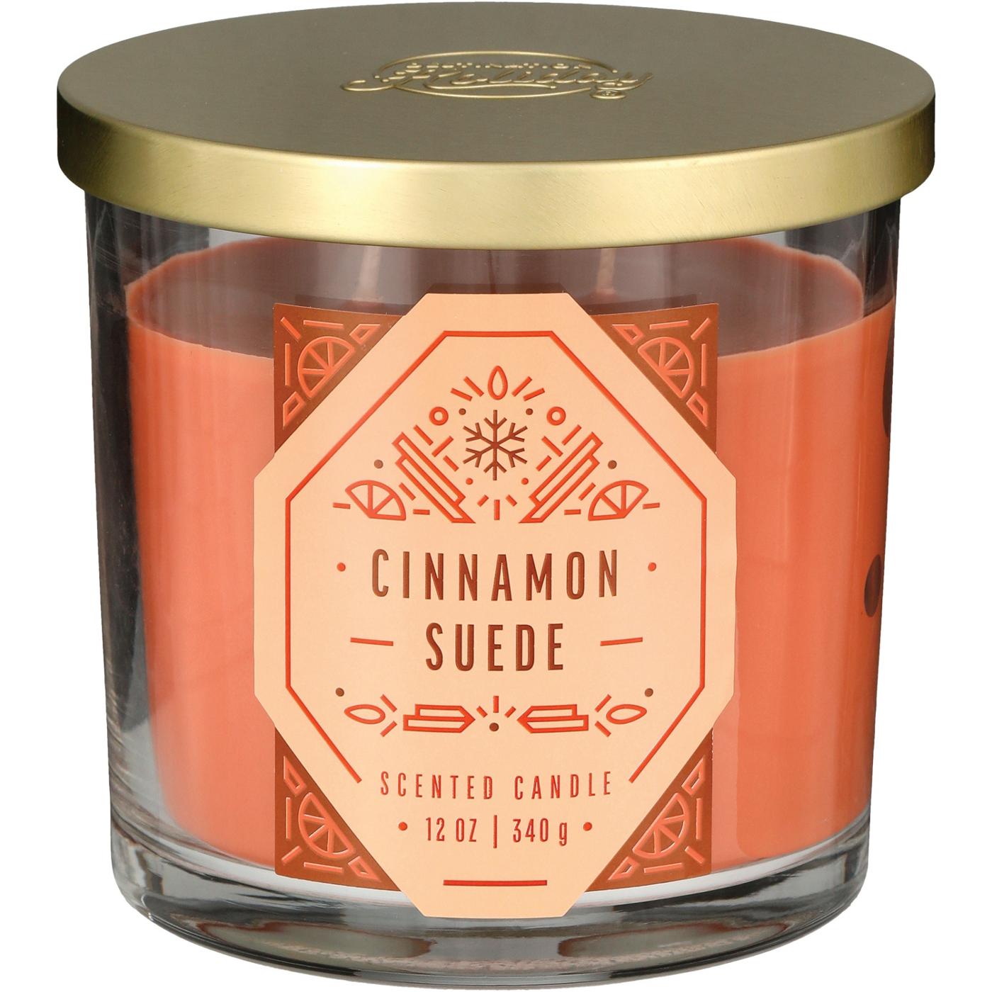 Destination Holiday Cinnamon Suede Scented Candle; image 2 of 2