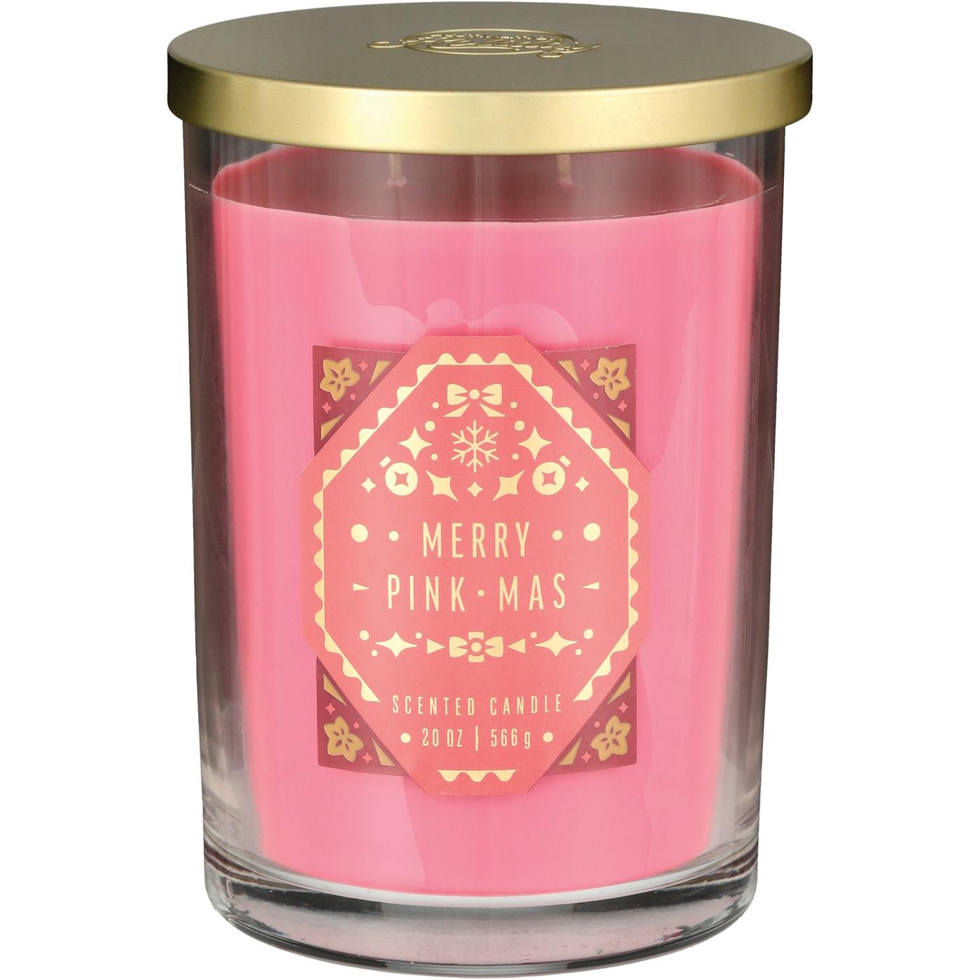 Destination Holiday Merry Pink-mas Scented Candle; image 2 of 2