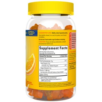 Nature Made  Zero Sugar Vitamin C Gummies - Orange Citrus