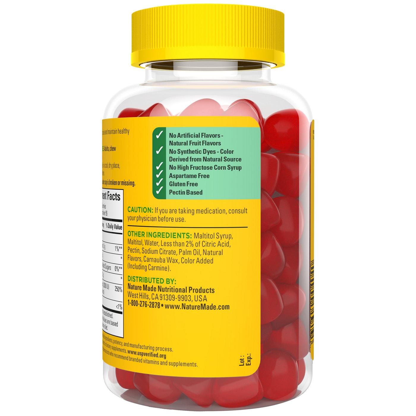 Nature Made Zero Sugar Vitamin D3 Gummies - Cherry; image 4 of 4