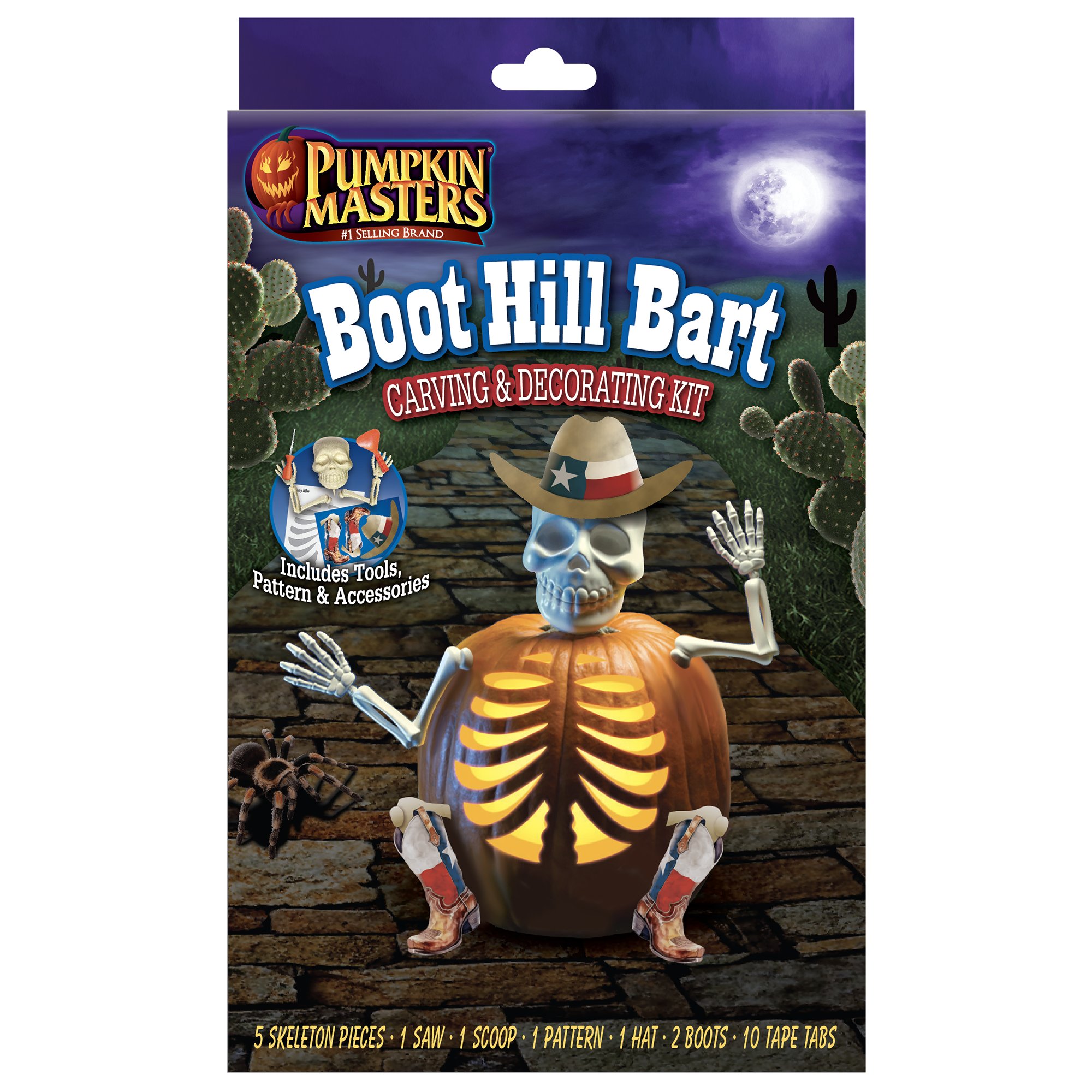 Pumpkin Masters Boot Hill Bart Halloween Carving Decorating Kit