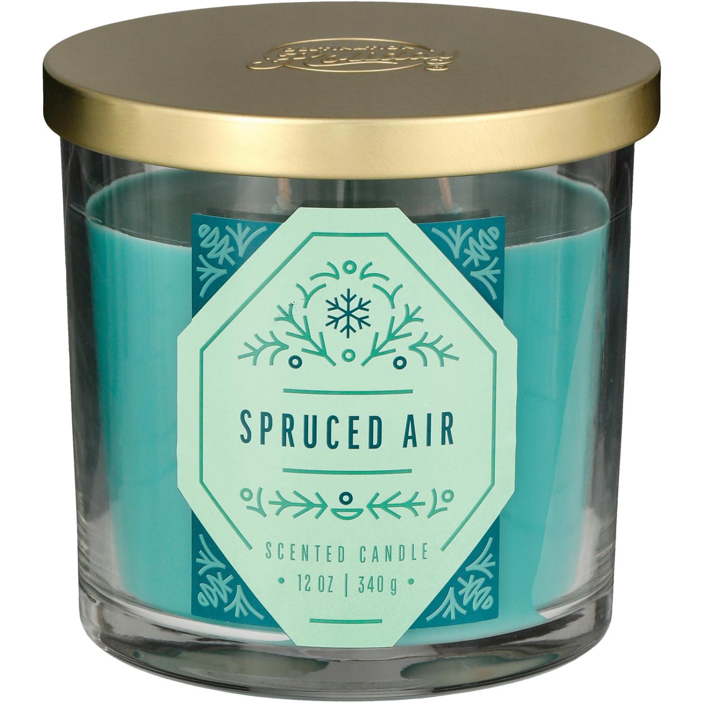 Destination Holiday Spruced Air Scented Candle; image 2 of 2