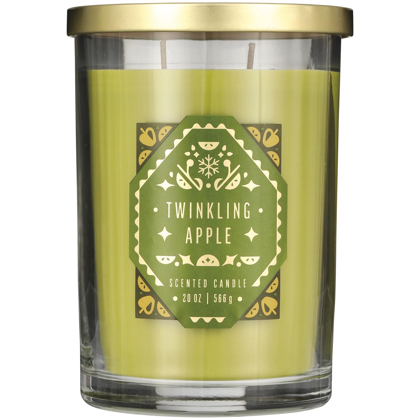 Destination Holiday Twinkling Apple Scented Christmas Candle; image 1 of 2