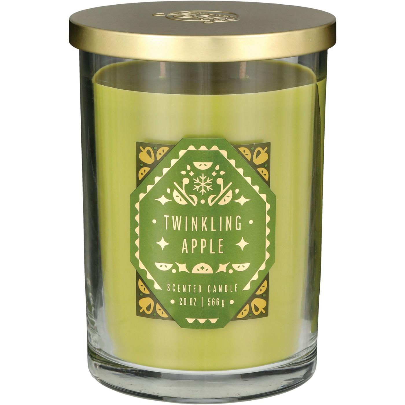 Destination Holiday Twinkling Apple Scented Candle; image 2 of 2